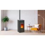Poêle à granulés Etanche EMAFLAM REVA 9 kW Noir + Boitier Wifi offert – Image 2